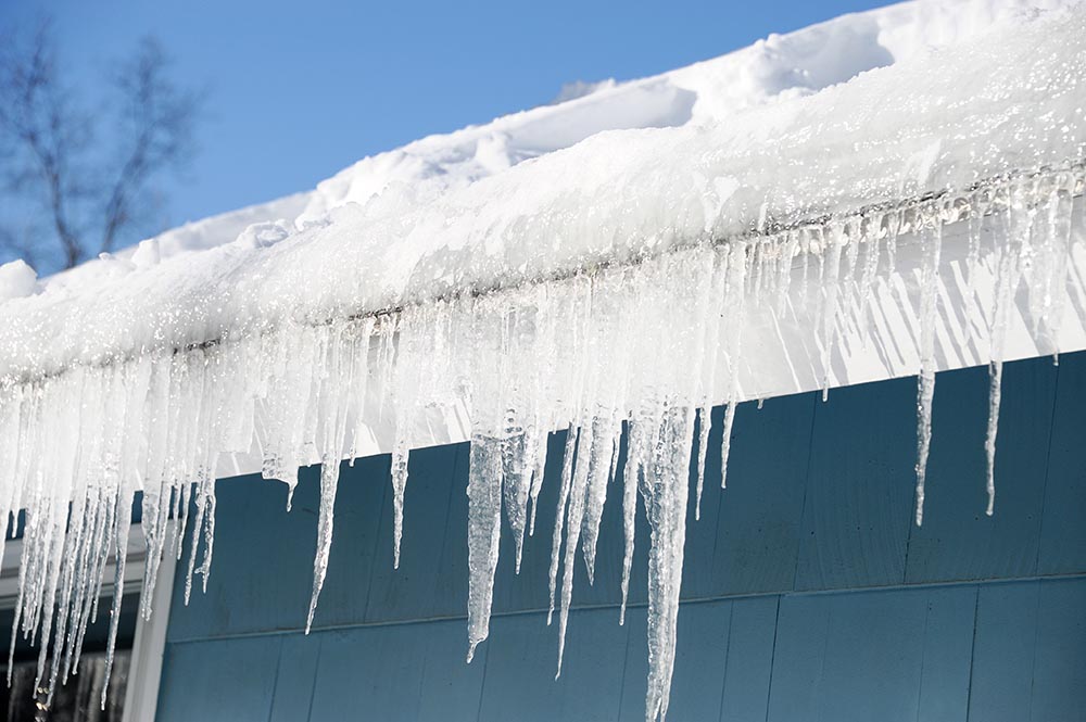 frozen debris gutters kansas city