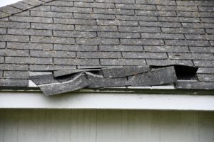 Damaged and curled Asphalt Shingle Roof