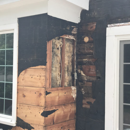 Rotted Wood Before Repairs