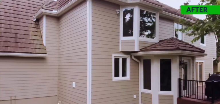 Windows, James Hardie Siding, and Deck installed on a Lee's Summit Home by Smart Exteriors