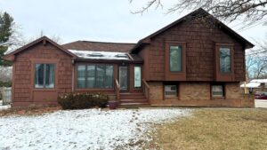 Beautiful James Hardie siding transformation on a Missouri split level home by Smart Exteriors.