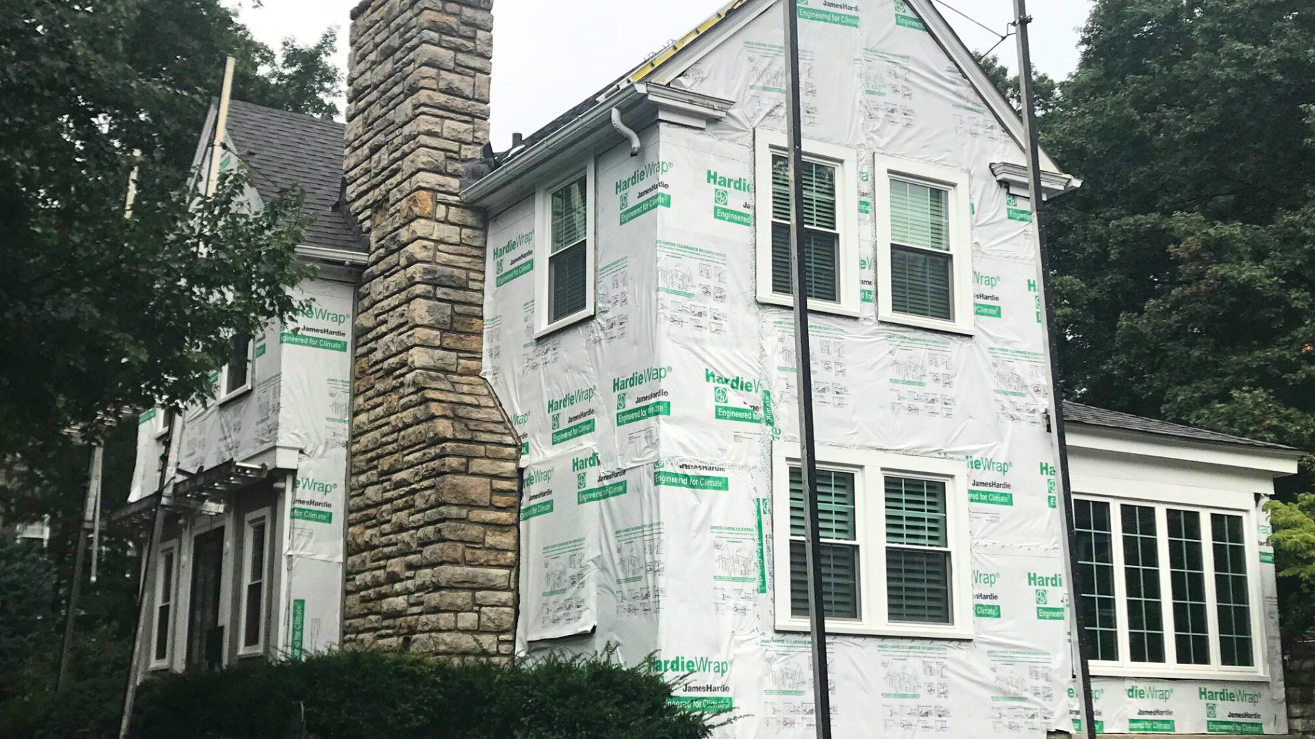 Smart Exteriors siding installation on a client's home.