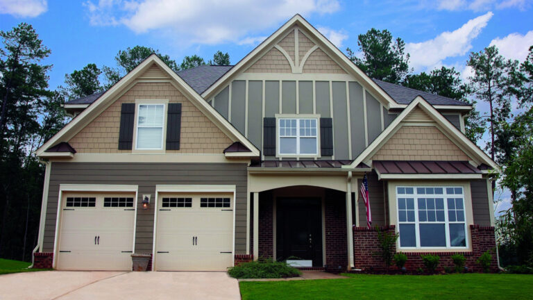 Example of James Hardie Trim Colors installed on a home.