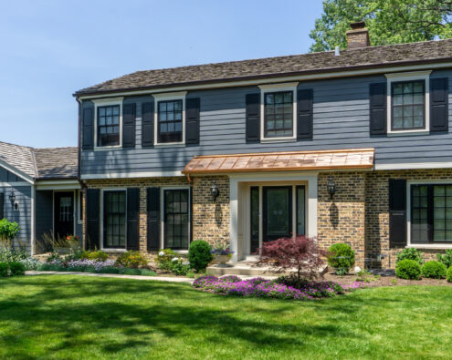 Siding replacement on a home by Smart Exteriors.